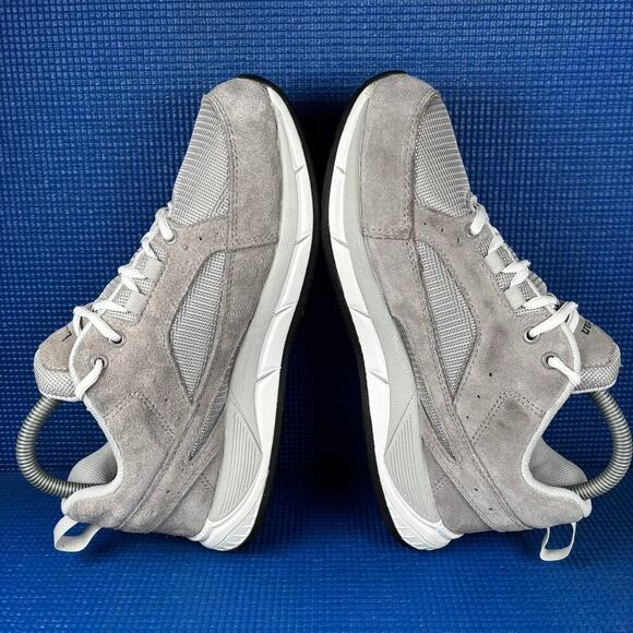 🔴  L.L BEAN COMFORT FITNESS WALKER Women Size 8 Grey White Walking Shoes 505864 - Picture 5 of 8